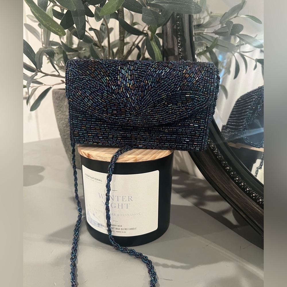 Beaded crossbody/ clutch evening bag